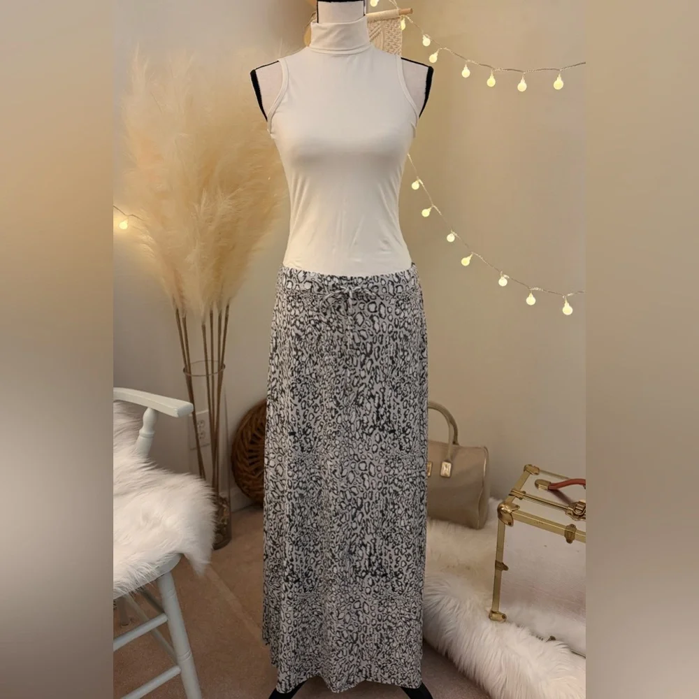 Michael Kors Leopard‎ Print Maxi Skirt